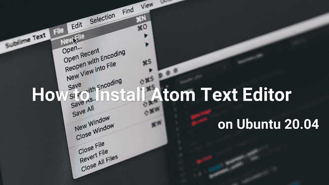 Как установить текстовый редактор Atom в Ubuntu 20.04