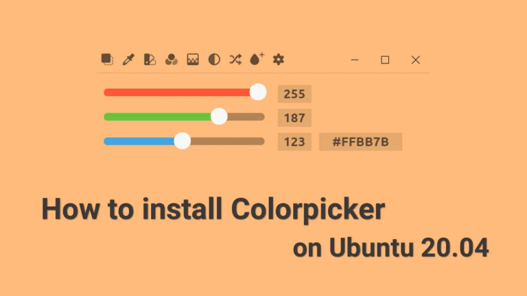 Как установить Colorpicker в Ubuntu 20.04