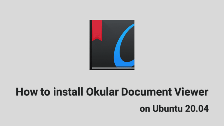 Как установить Okular Document Viewer в Ubuntu 20.04