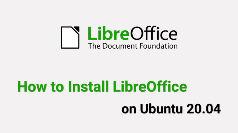 Как установить LibreOffice на Ubuntu 20.04