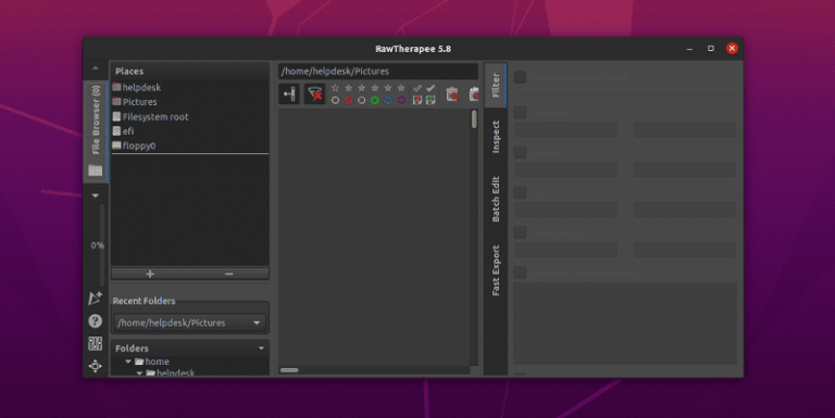 Как установить RawTherapee на Ubuntu 20.04